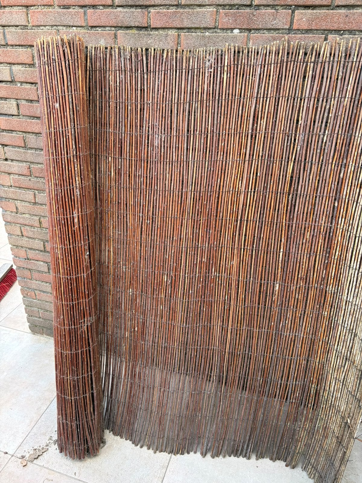 Wilgenmat schutting 2,70m, Tuin en Terras, Ophalen, Zo goed als nieuw, Hout, 150 tot 200 cm