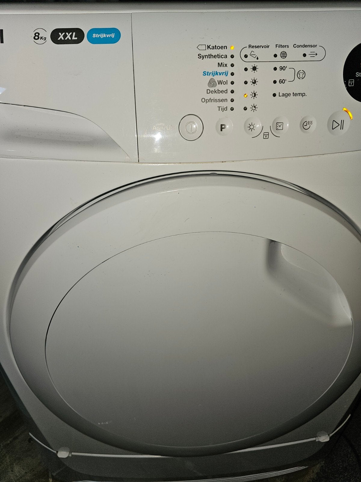 ZANUSSI CONDENS DROGER 8 KG, Witgoed en Apparatuur, Wasdrogers, 6 tot 8 kg, Ophalen of Verzenden, Zo goed als nieuw, 85 tot 90 cm