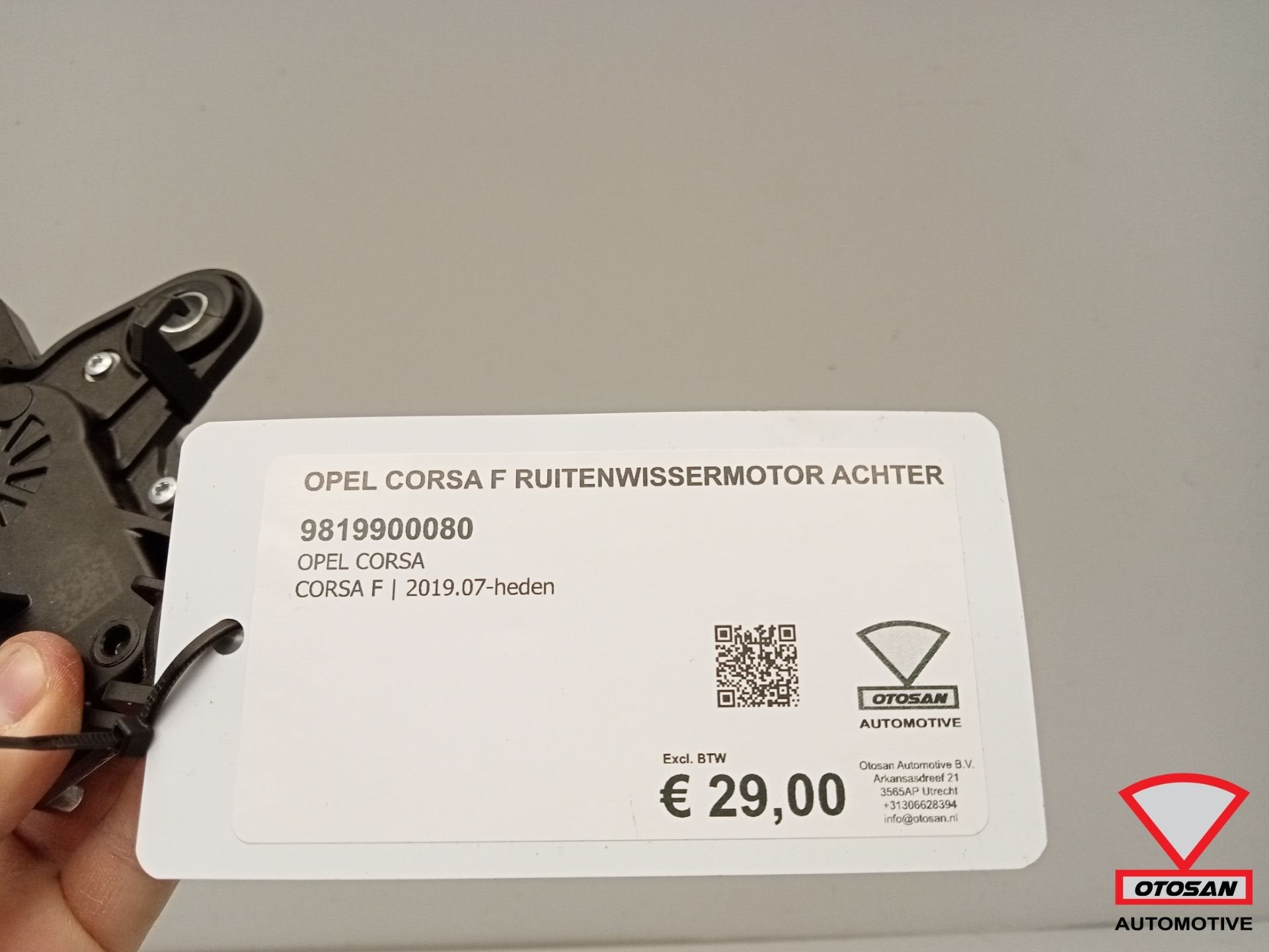 Opel Corsa F Peugeot 208 Ruitenwissermotor Achter 9819900080, Gebruikt, Opel Automobile GmbH, Ophalen of Verzenden, Kontakt@opel-infoservice.de