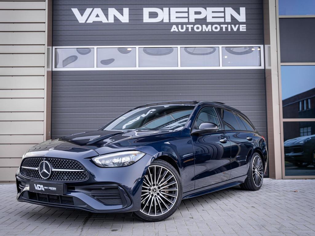 Mercedes-Benz C-klasse Estate C200 Launch Edition AMG Line -, Auto's, Automaat, 4 cilinders, Blauw, Automatische klimaatregeling