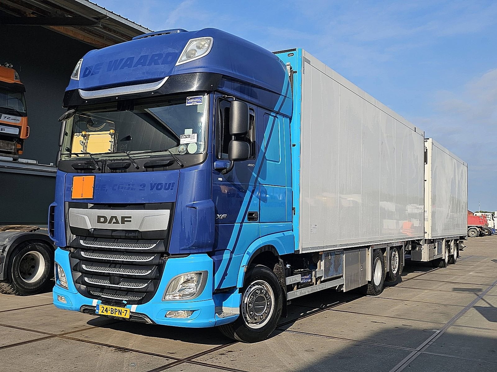DAF XF 480 6x2 fan schmitz, Automaat, Euro 6, Overige kleuren, Origineel Nederlands
