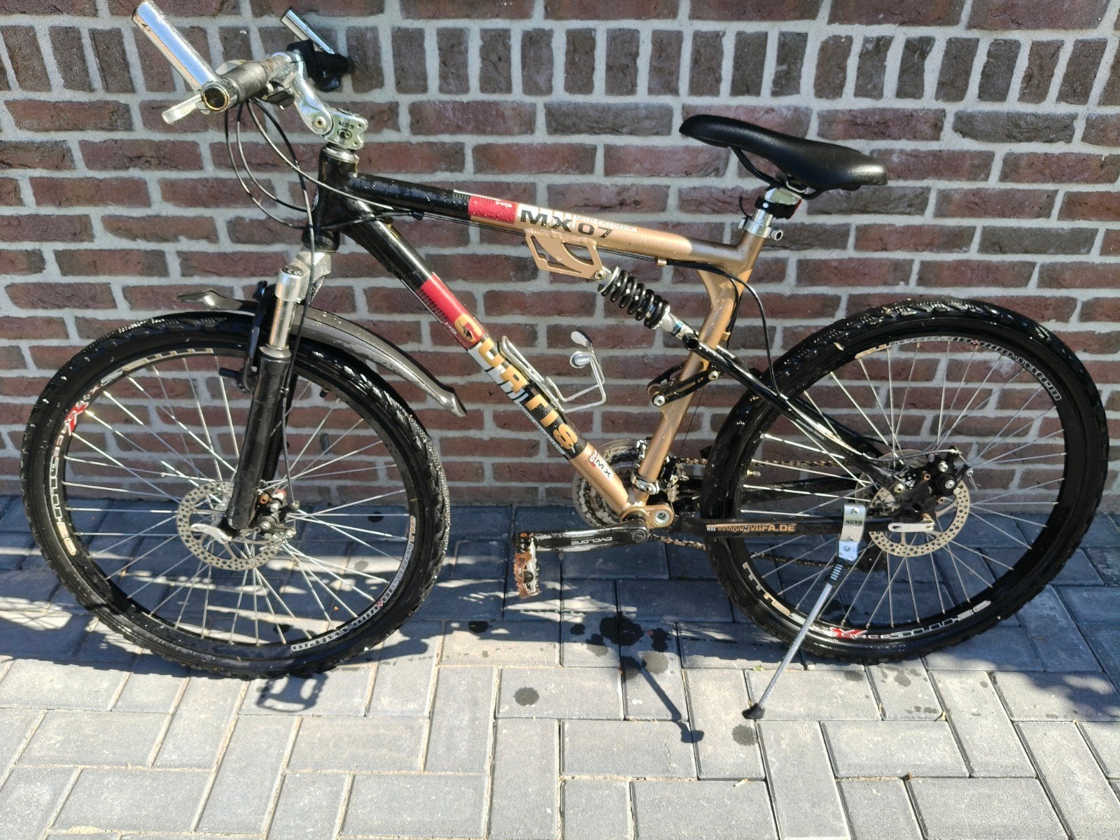 26 inch Full Suspension Mountainbike met Schijfremm, Fietsen en Brommers, Gebruikt, Fully, Schijfrem, Ophalen