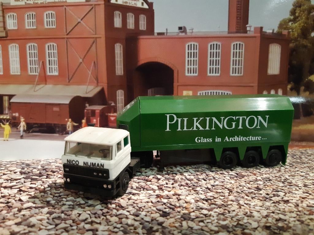herpa wikking efsi Daf 1:87, Ophalen of Verzenden, Zo goed als nieuw, Bus of Vrachtwagen, Herpa