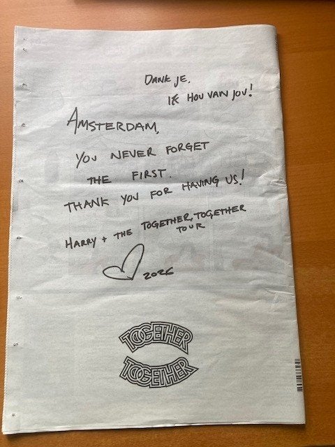 Het Parool van 6-6-2026 Harry Styles advertentie. ongelezen, Eén persoon, April