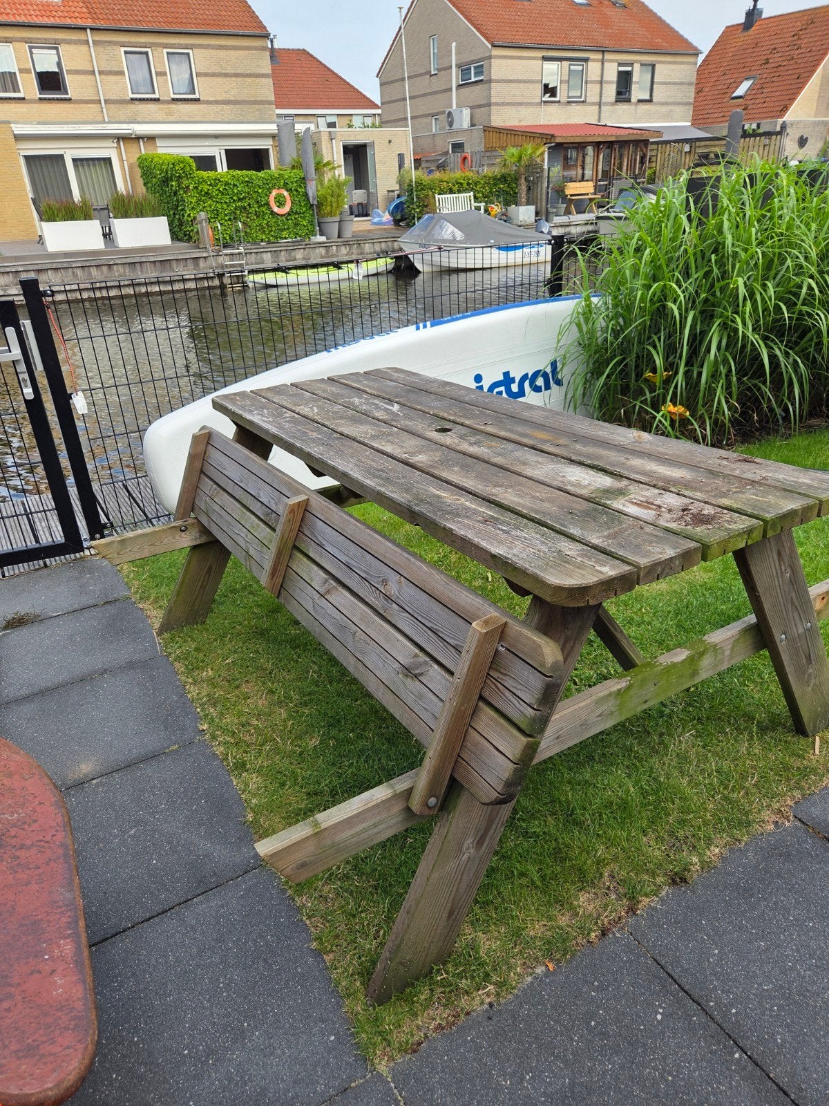 Robuuste picknicktafel, Ophalen, Rechthoekig, Hout