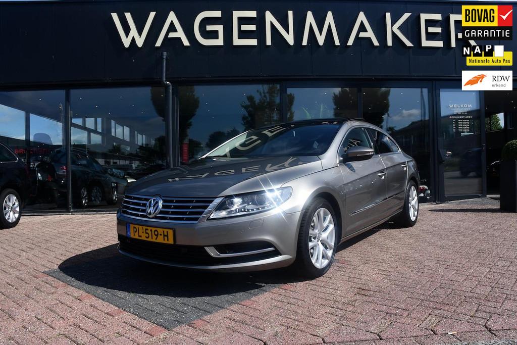 Volkswagen CC 2.0 TSI AUT|Navi|PANO|Stoelvw|Cruise|Trekhaak, Euro 5, Stof, 4 cilinders, Grijs