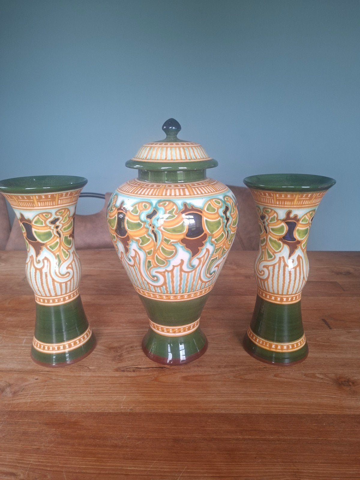 Prachtig aardewerk vazen en pot van Blaren Schoonhoven, Ophalen
