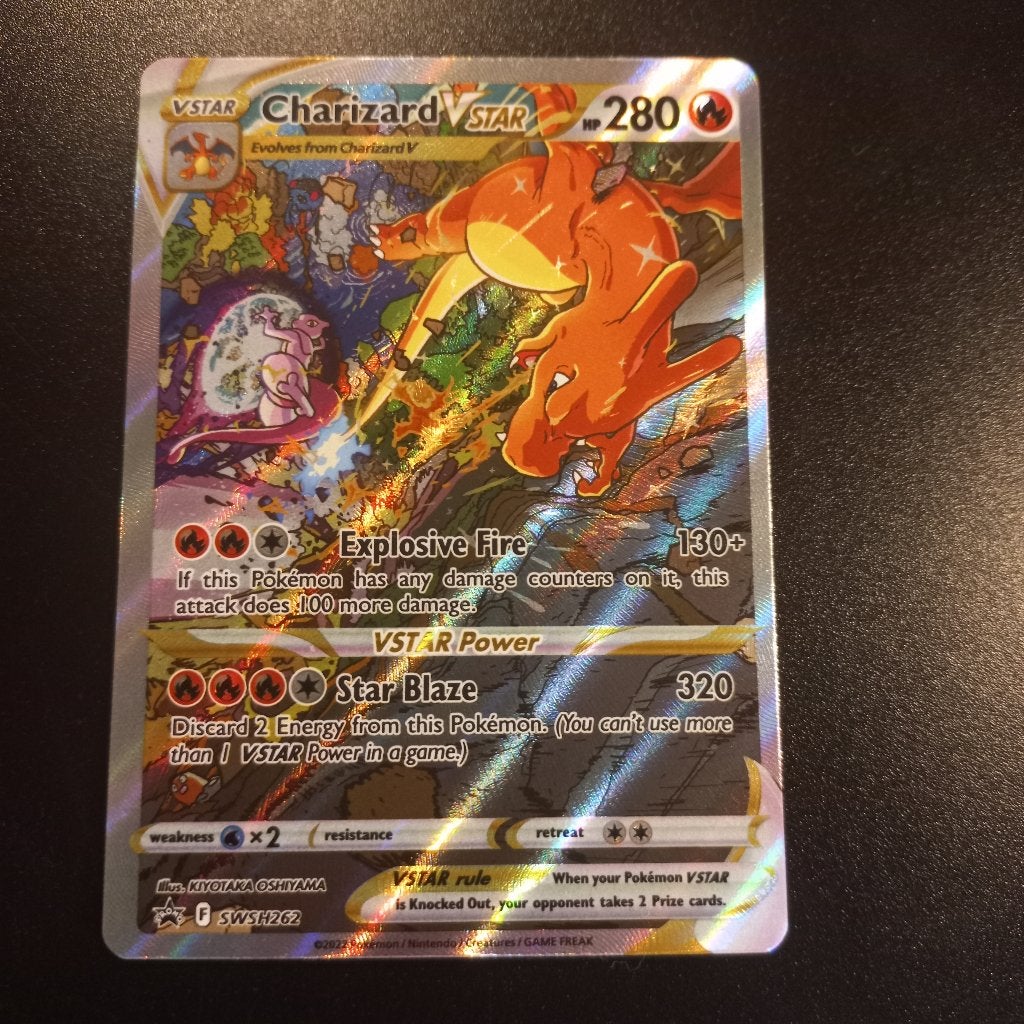 Pokemon kaart Charizard VSTAR SWSH262 Engels NM, Ophalen of Verzenden, Nieuw, Losse kaart, Foil