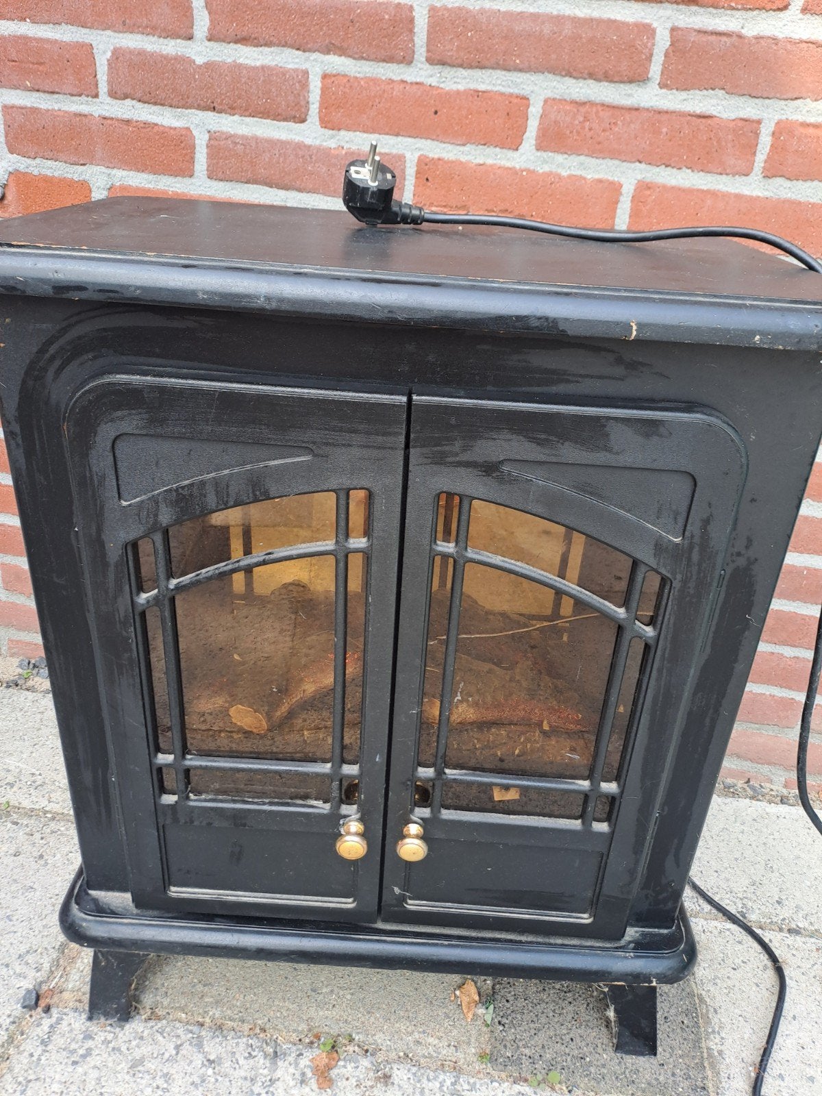 Classic Fire Elektrische Ventilator Kachel AJ60, Ophalen, Gebruikt, Vrijstaande haard, Elektrische haard