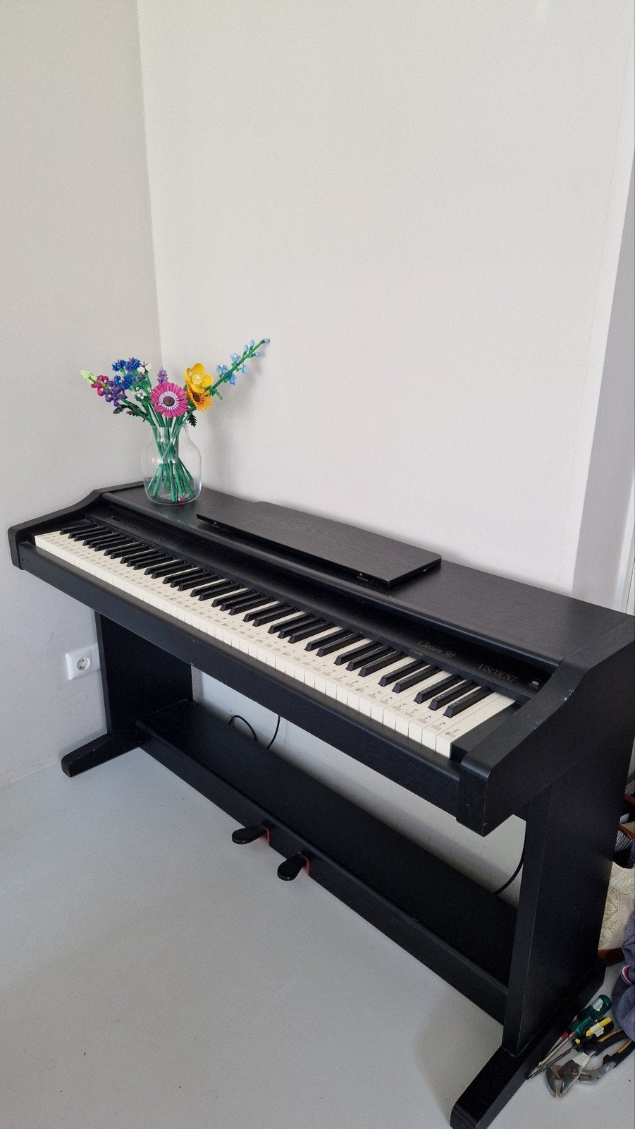 Elektrische piano, Muziek en Instrumenten, Piano's, Ophalen, Gebruikt, Zwart