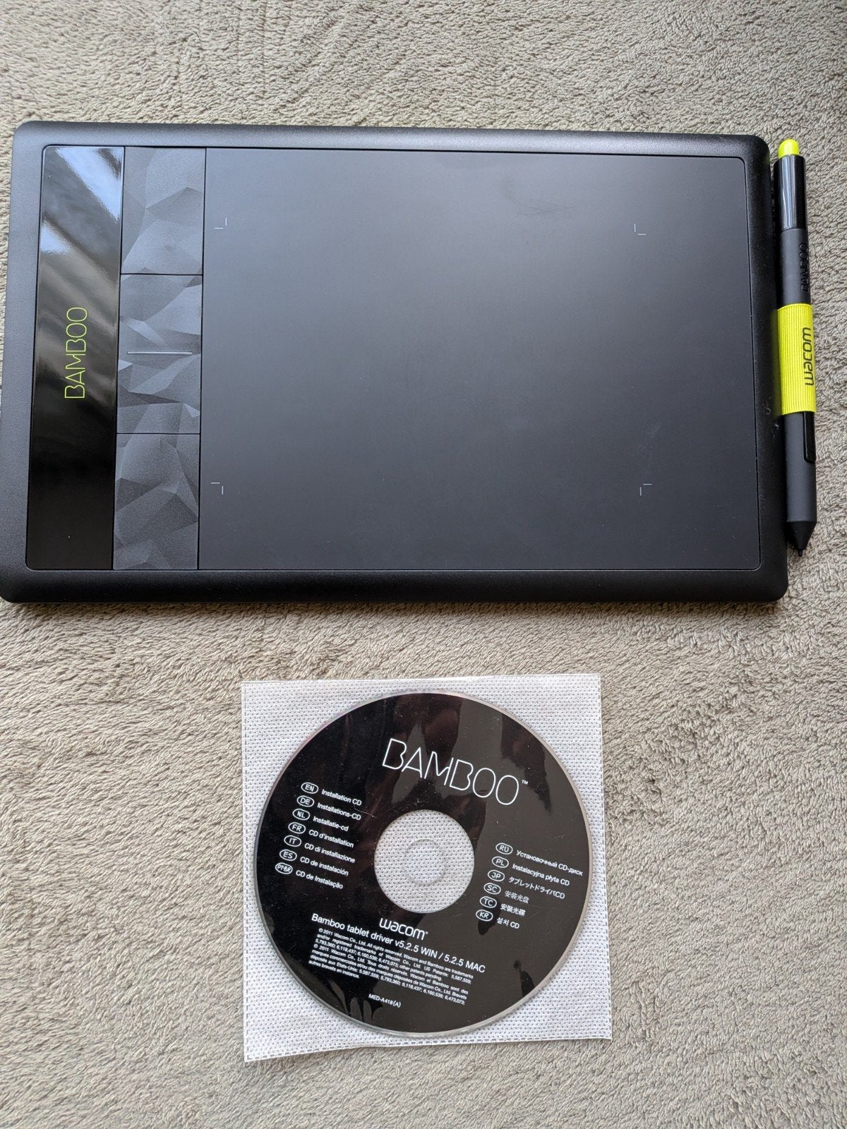 Wacom Bamboo CTH-470 tekentablet, Computers en Software, Ophalen of Verzenden, Zo goed als nieuw, Bedraad, Wacom Bamboo