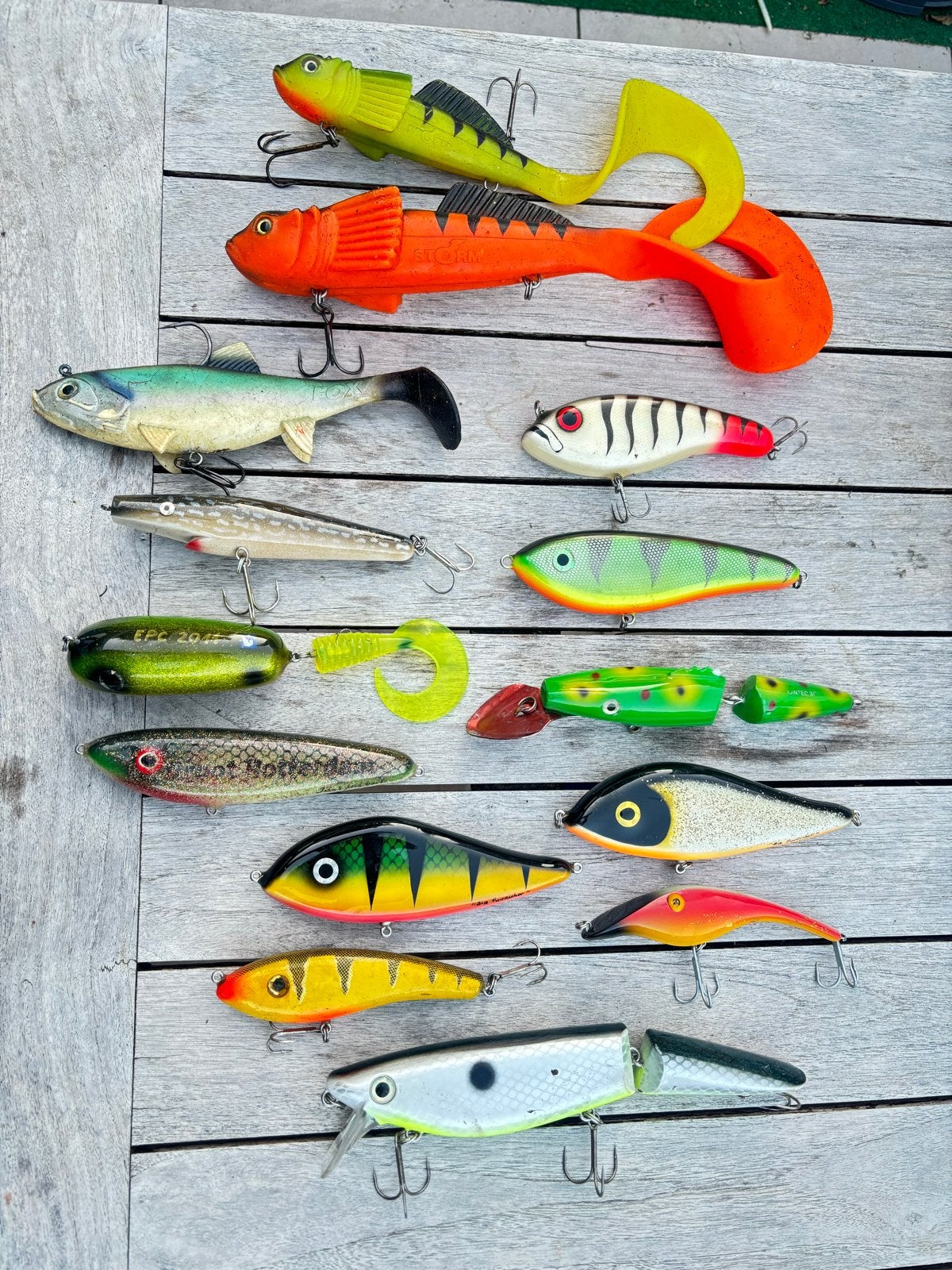 Grote partij kunstaas voor snoek en snoekbaars, Ophalen of Verzenden, Gebruikt, Kunstaas