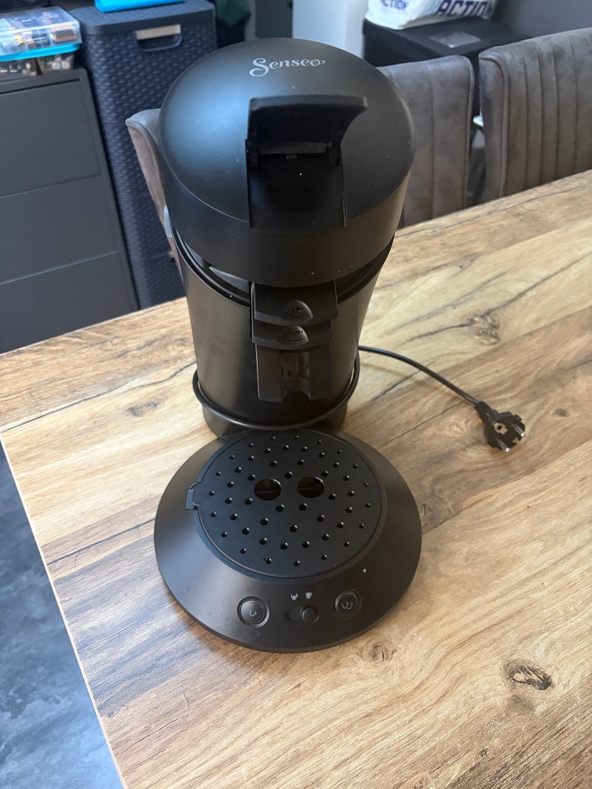 Philips Senseo Original Plus Zwart - Koffiepadapparaat, Witgoed en Apparatuur, Koffiemachine, Ophalen of Verzenden, Zo goed als nieuw
