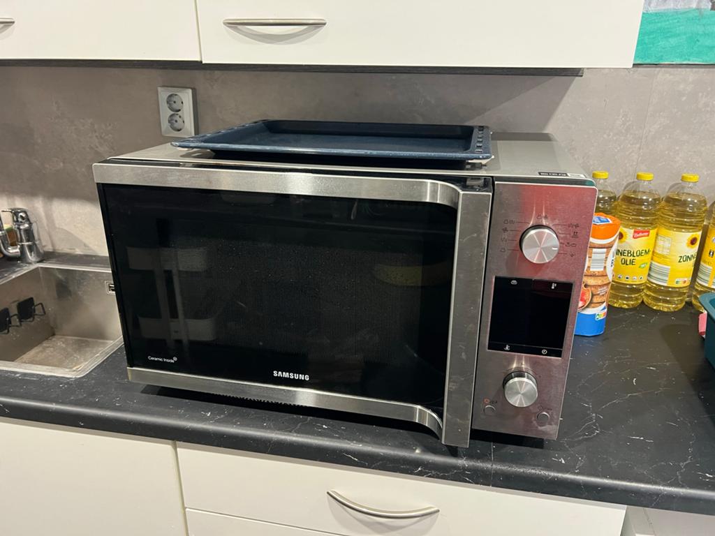 Samsung Combimagnetron MC457TGRCSR/EN - Zilver, Witgoed en Apparatuur, Magnetrons, Ophalen, Combimagnetron, Gebruikt, 60 cm of meer