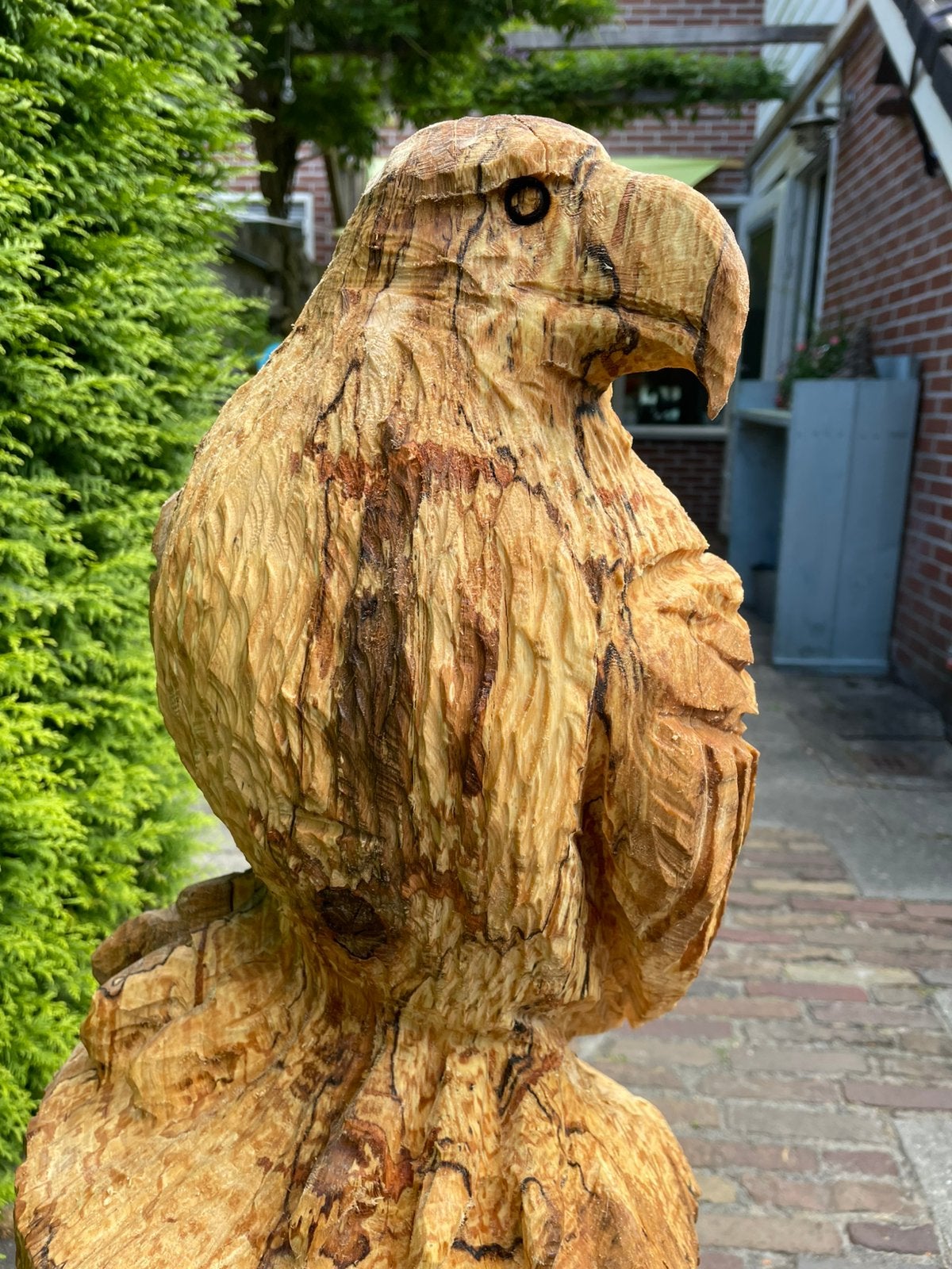 Kettingzaag beeld, Ophalen, Nieuw, Hout, Dierenbeeld