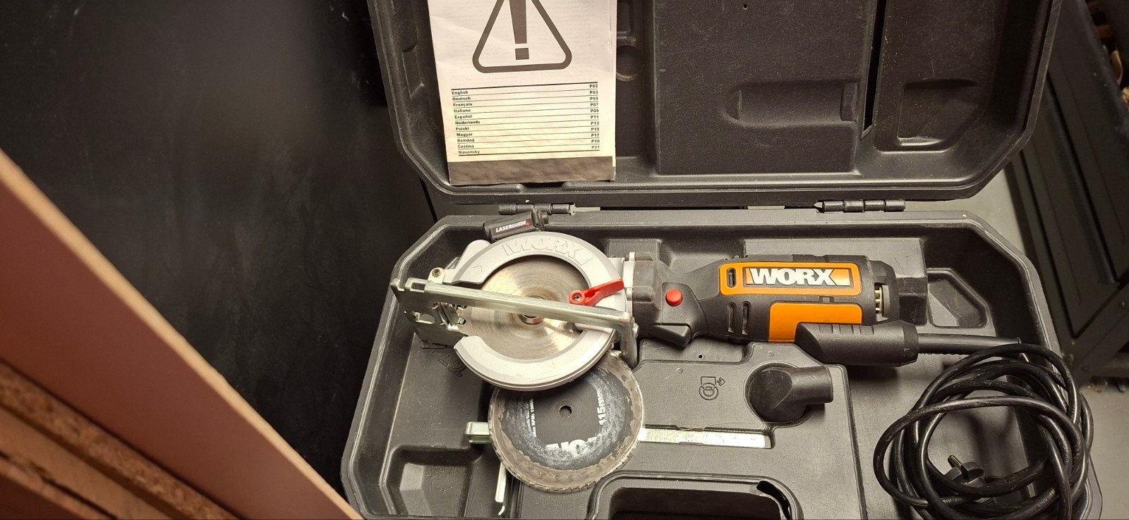 Worx inval Cirkelzaag - Zo goed als nieuw (laser defect), Doe-het-zelf en Verbouw, Ophalen, Zo goed als nieuw, Cirkelzaag, Worx