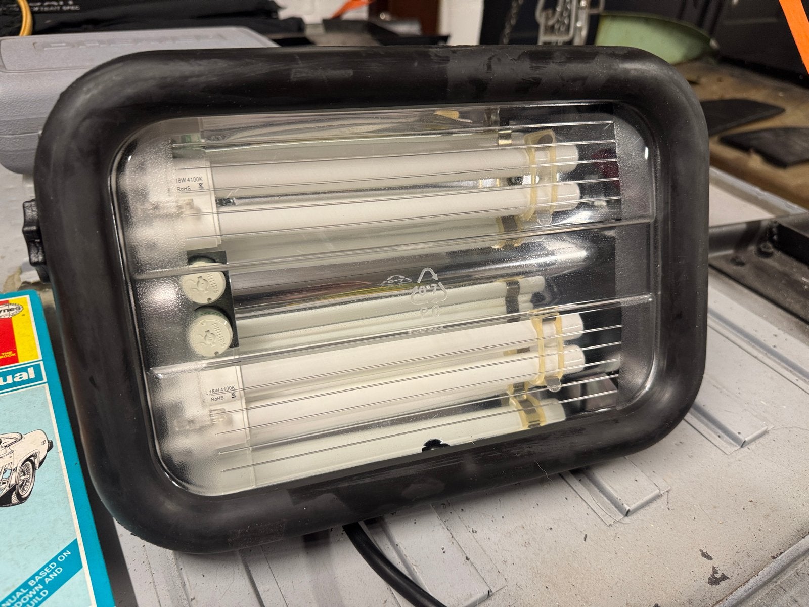 ProMax Professionele Werkplaatslamp IP54 2x18W Fluorescent, Ophalen, Gebruikt, Minder dan 50 watt, Lamp met armatuur