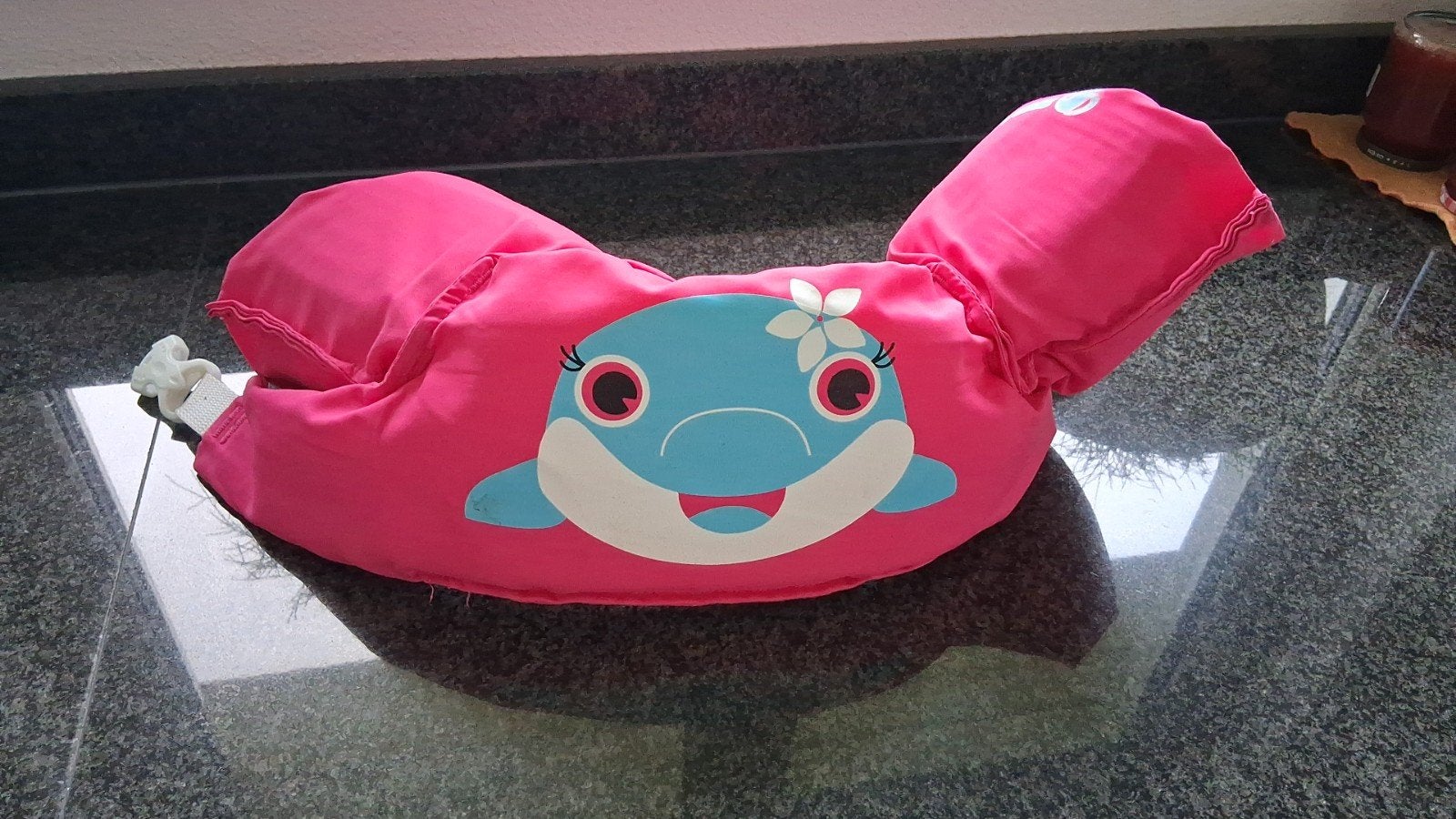 Roze zwemvest voor kinderen - Puddle Jumper Dolphin, Watersport en Boten, Watersportkleding, Gebruikt, Kind, Puddle Jumper, Ophalen of Verzenden