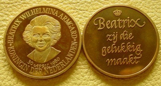 Penning Beatrix 1980, Verzenden, Overige materialen, Nederland