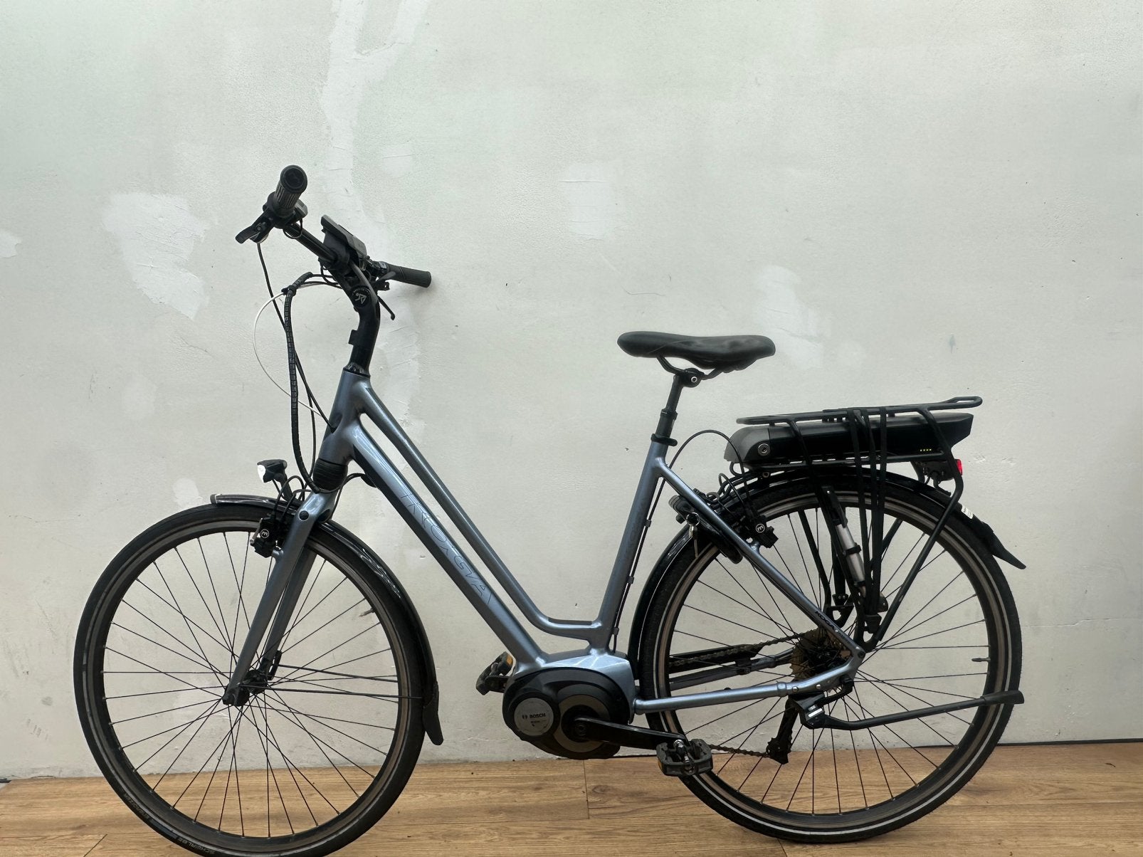 Elektrische koga damesfiets Bosch middenmoter 53 cm, Fietsen en Brommers, Elektrische fietsen, Zo goed als nieuw, 51 tot 55 cm