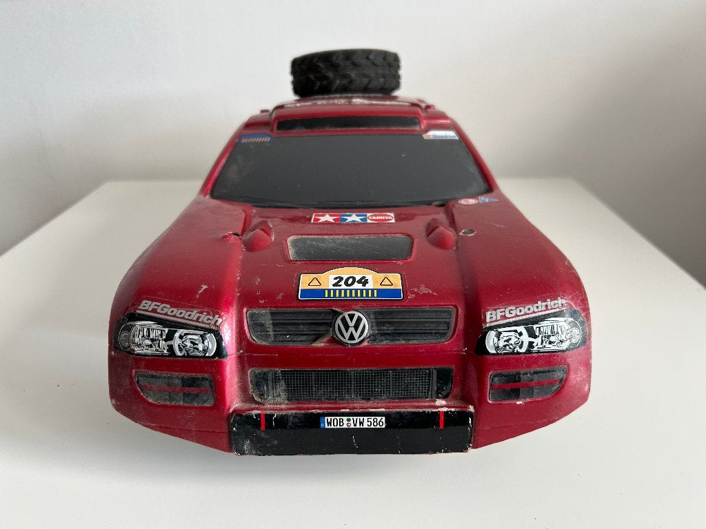 Tamiya Volkswagen Touareg body 1/10 rc auto, Hobby en Vrije tijd, Ophalen of Verzenden, Gebruikt
