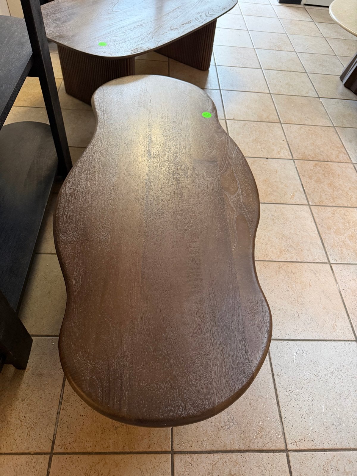 Nieuwe organische salontafel Deja Living mangohout, Ophalen, Japandi, 100 tot 150 cm, Nieuw