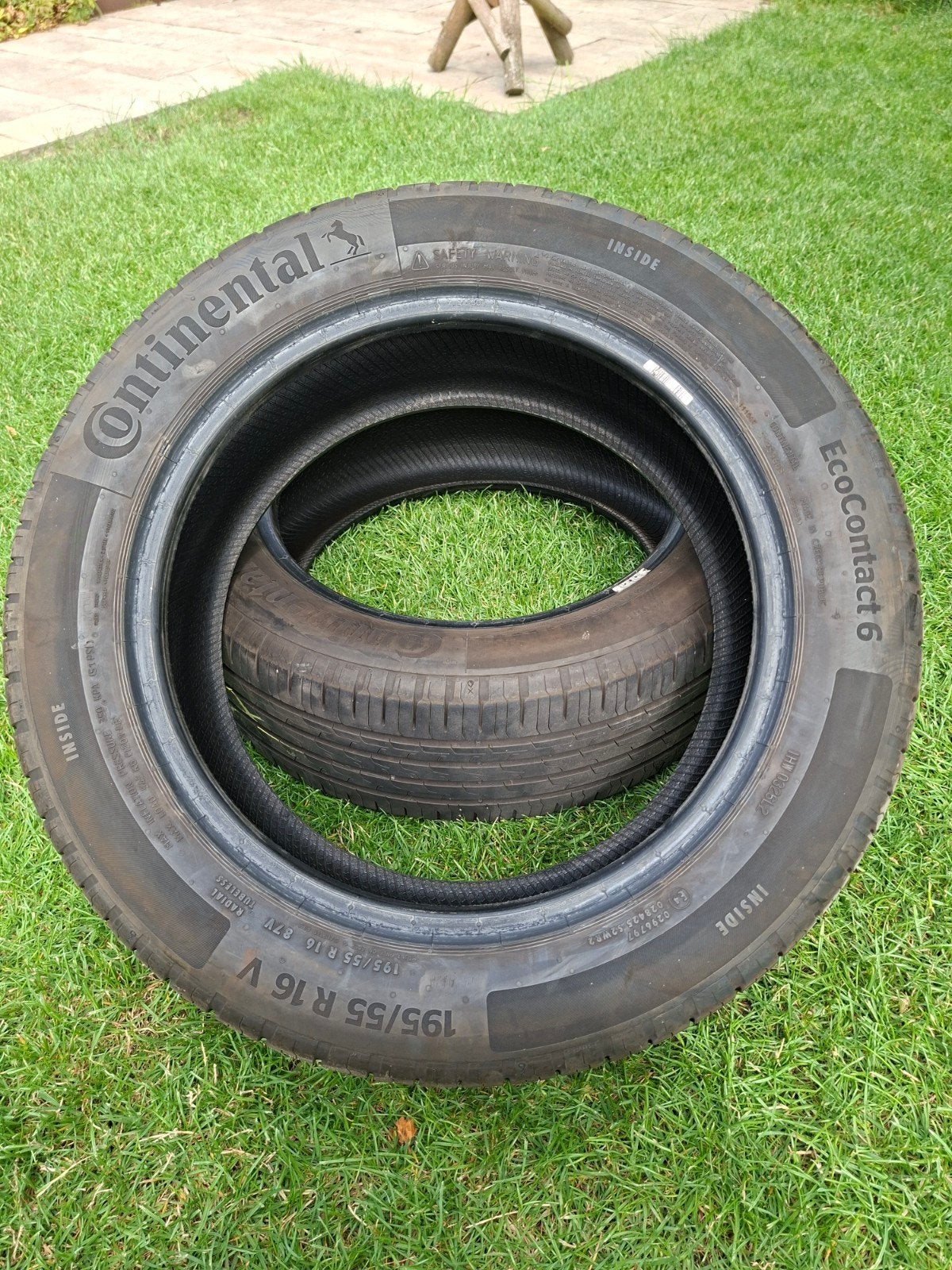 Continental zomerbanden 195/55 R16, Ophalen, Gebruikt, 16 inch, Band(en)