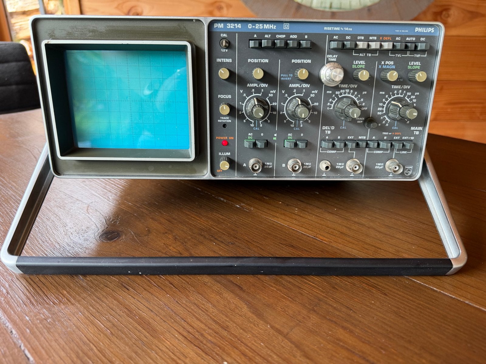 Philips PM 3214 Oscilloscoop 0-25 MHz, Ophalen of Verzenden, Gebruikt