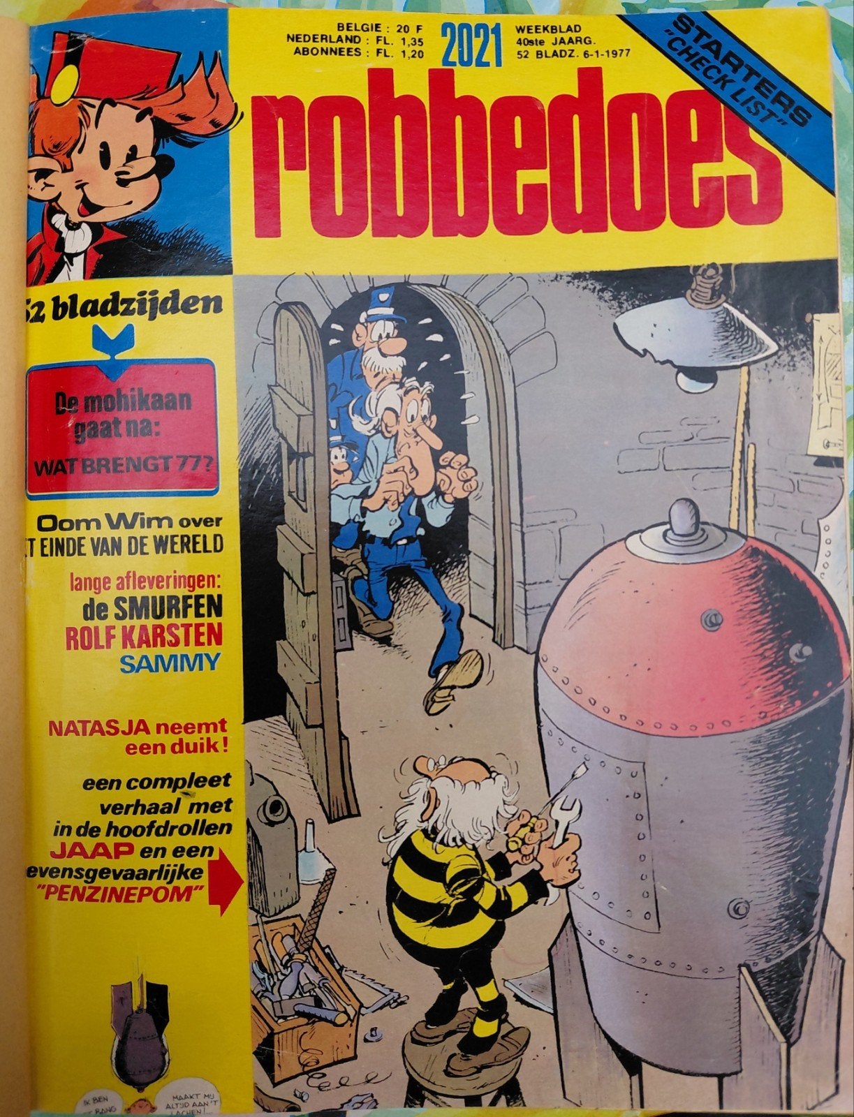 Robbedoes weekblad nummers 2021 t/m 2040, Boeken, Meerdere stripboeken, Ophalen of Verzenden, Gelezen, Diverse auteurs