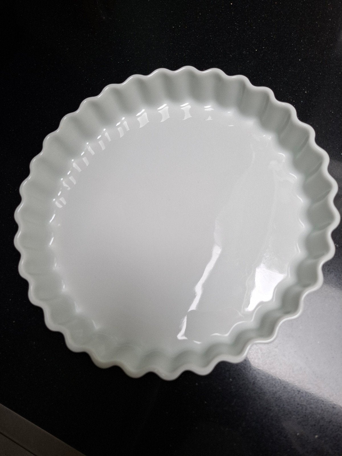 Le Creuset Heritage Fluted Flan/Taartvorm - Wit (28 cm), Ophalen of Verzenden, Nieuw, Le Creuset