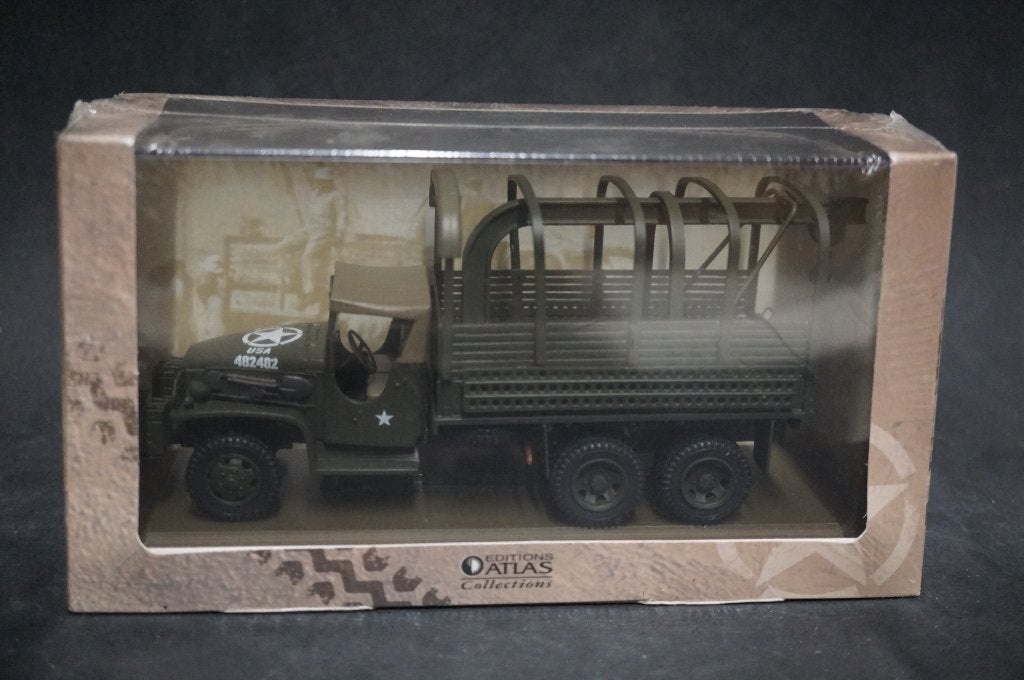 Atlas GMC CCKW 353 met takel - 1/43 - TOP, Ophalen of Verzenden, Zo goed als nieuw, Auto, Overige merken