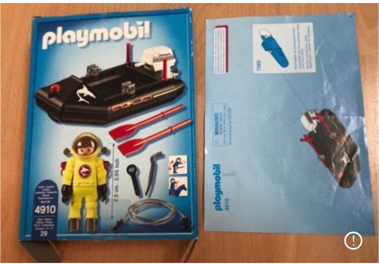 Playmobil duikset, Complete set, Ophalen of Verzenden, Zo goed als nieuw, Boot/Schip