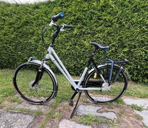 Gazelle Eclipse Limited Edition Damesfiets - D57, 8 versn., Fietsen en Brommers, Ophalen, Gebruikt, Velgrem, Versnellingen