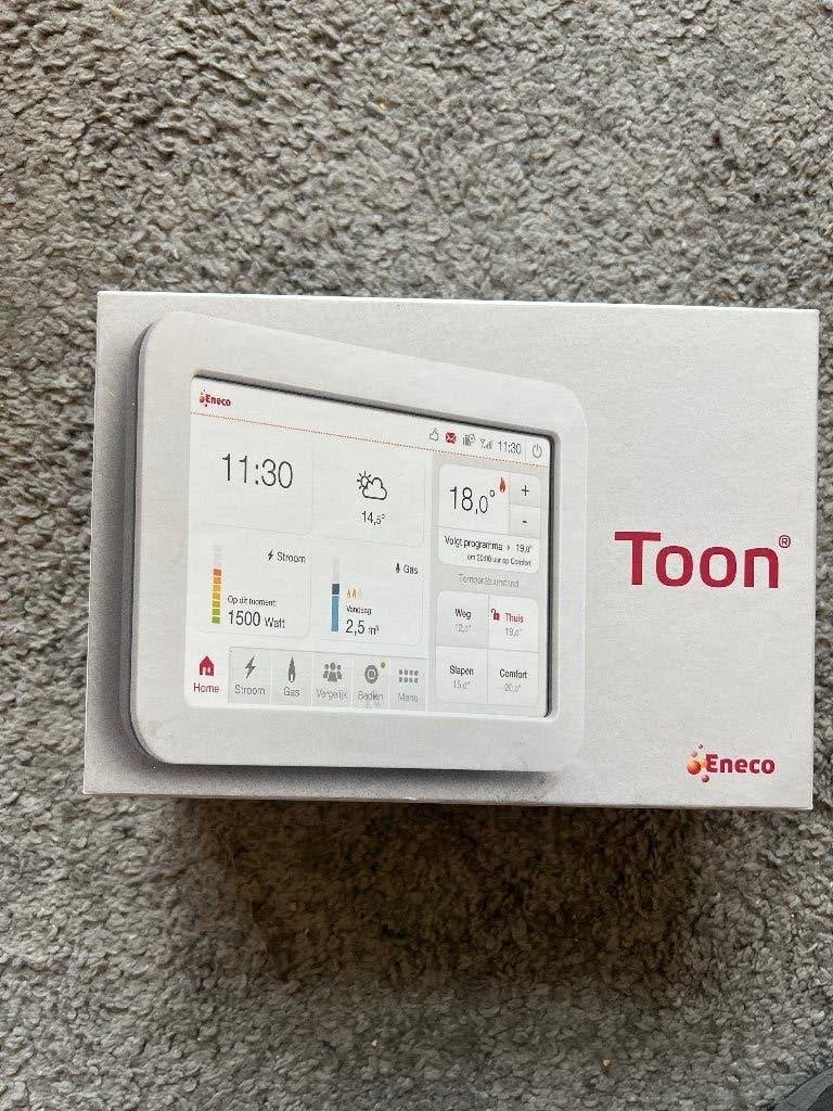 Toon - Slimme Thermostaat met toebehoren, Doe-het-zelf en Verbouw, Ophalen of Verzenden, Slimme thermostaat, Gebruikt