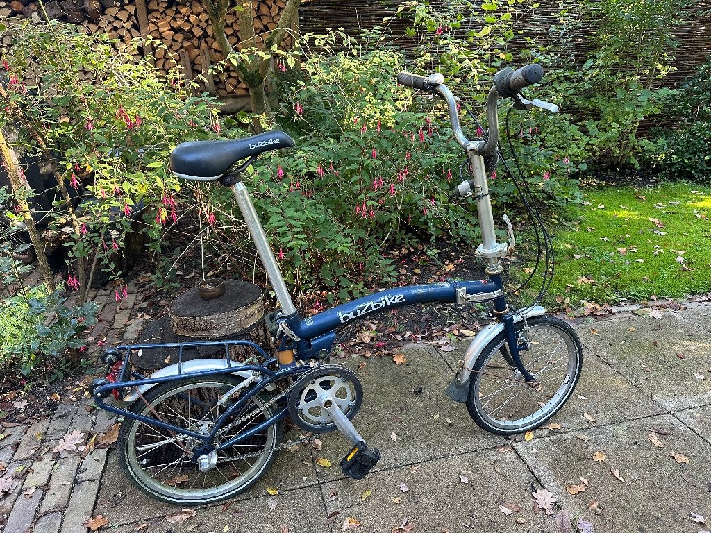 Buzbike vouwfiets, Ophalen, Gebruikt, Velgrem, Versnellingen
