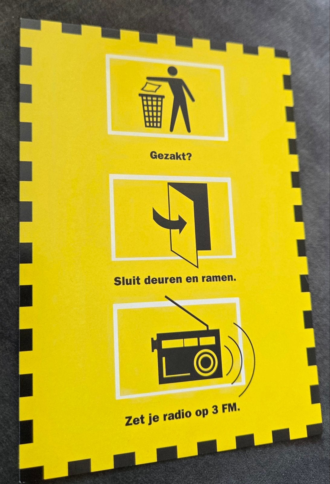 Radioactieve Ansichtkaart - 3FM -.Gezakt?, Verzamelen, Verzenden, 1980 tot heden, Ongelopen