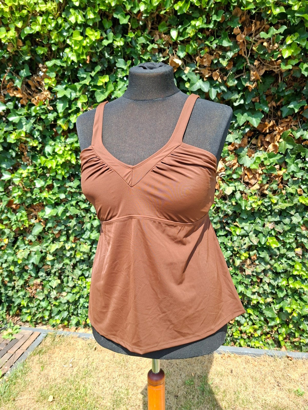 Tankini bikini met broekje maat 48 in bruin nieuw, Ophalen of Verzenden, Nieuw, Bruin, Bikini