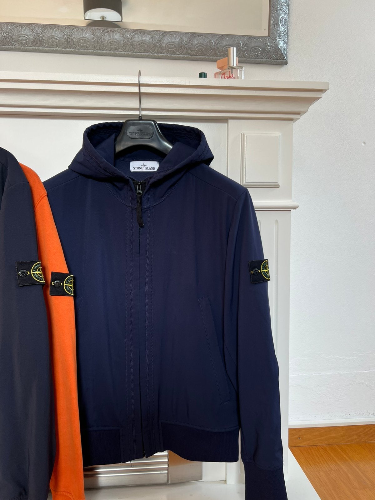 Stone Island | Light Soft Shell-R | Blue Marine | Size L, Kleding | Heren, Ophalen of Verzenden, Zo goed als nieuw, Maat 52/54 (L)