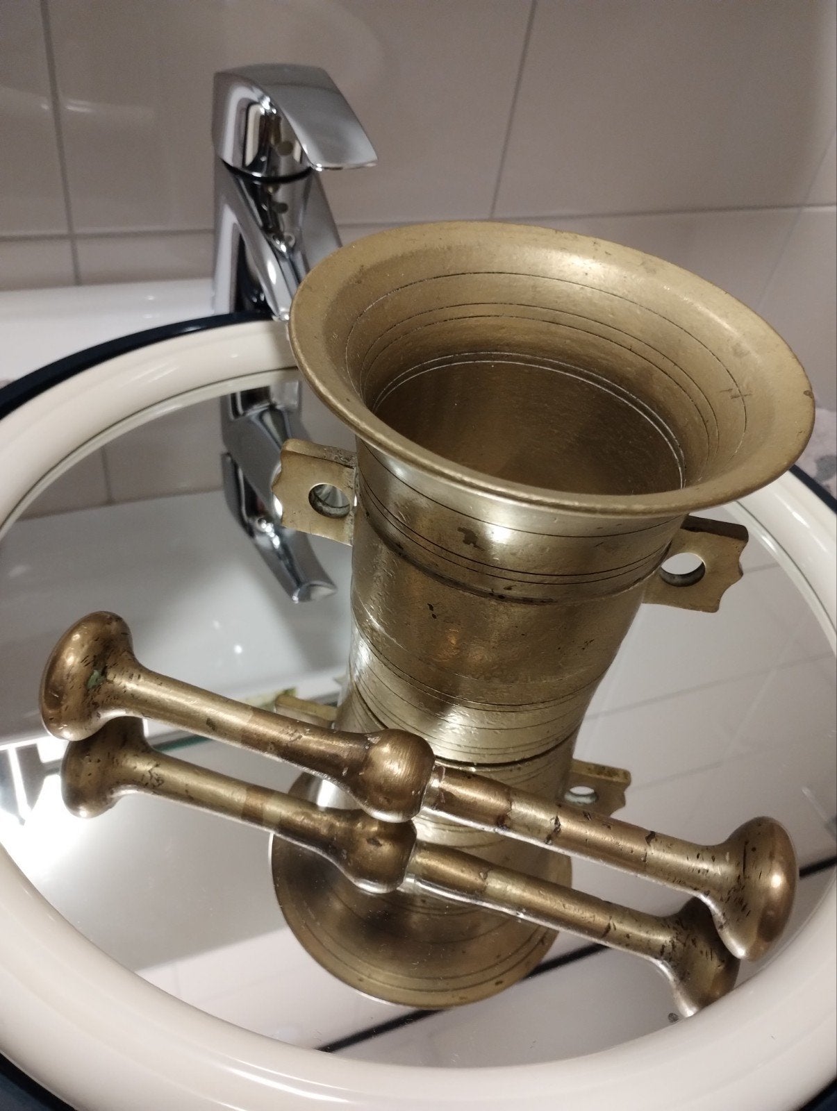 Antiek bronzen apothekers vijzel, Ophalen of Verzenden