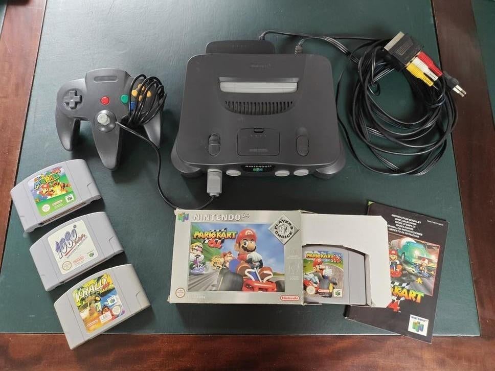Nintendo 64 Console incl jumper pack & 4 games, Spelcomputers en Games, Spelcomputers | Nintendo 64, Gebruikt, Met 1 controller