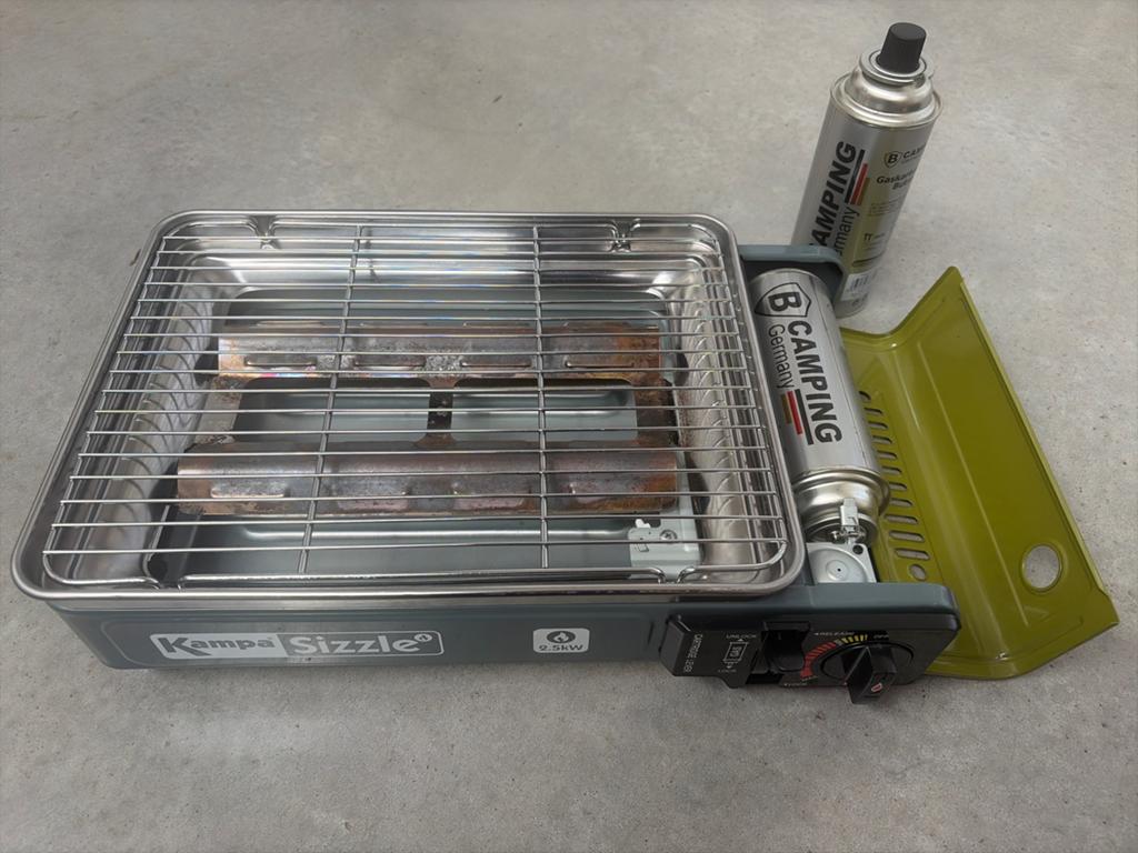 Draagbare Gas BBQ met Koffer en Gasfles, Ophalen, Gebruikt