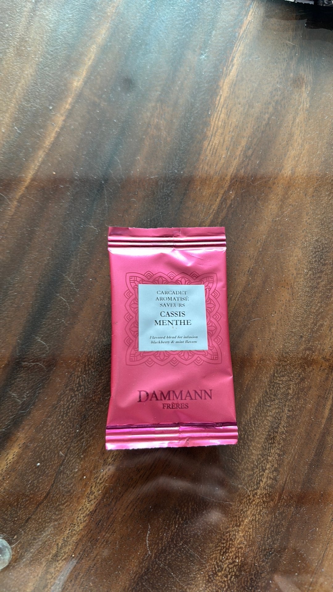 Theezakje Dammann Cassis Menthe, Verzenden, Zo goed als nieuw