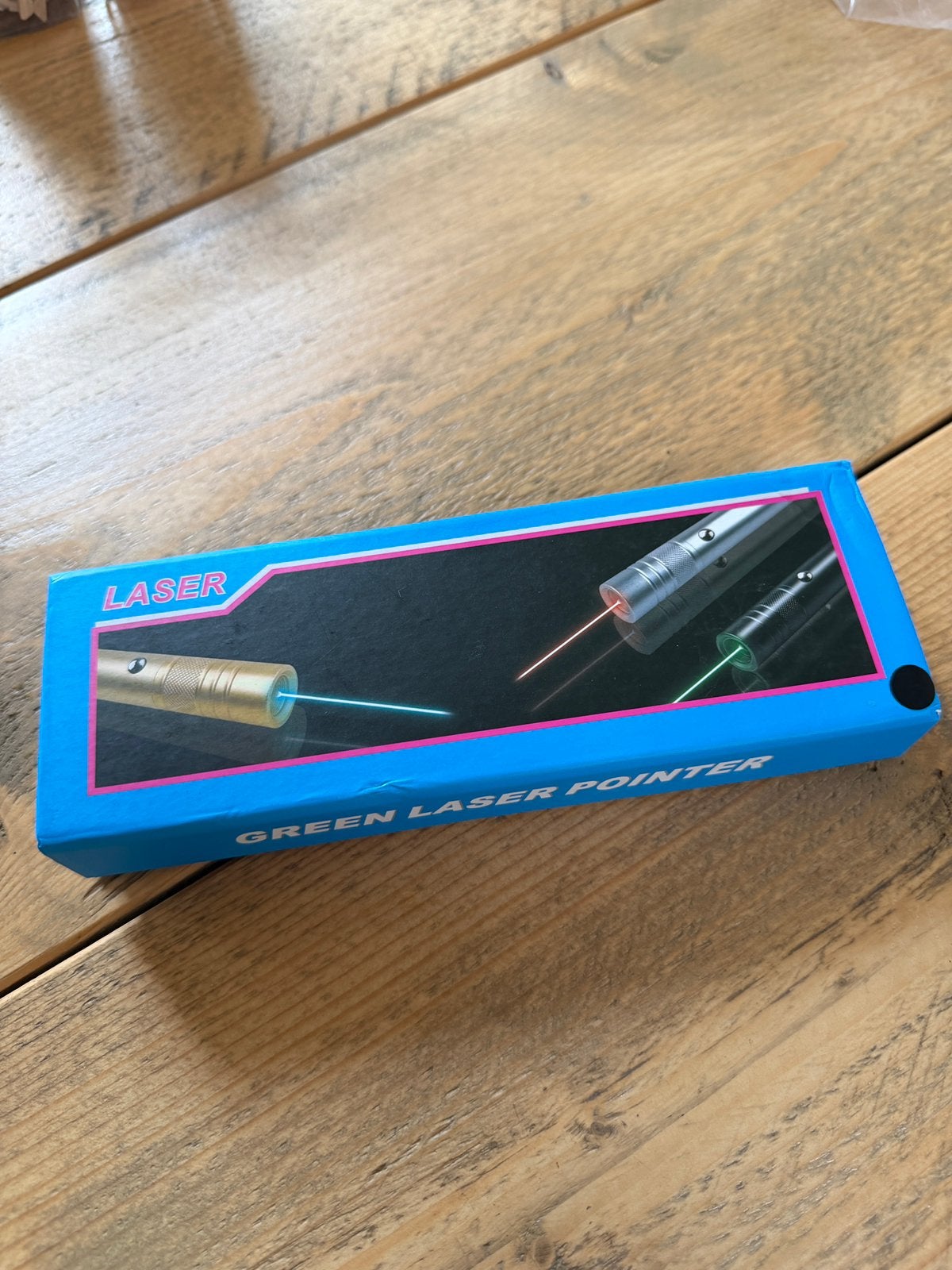 Groene Laserpen (USB Oplaadbaar) + 5 Opzetstukken – NIEUW, Ophalen of Verzenden, Nieuw