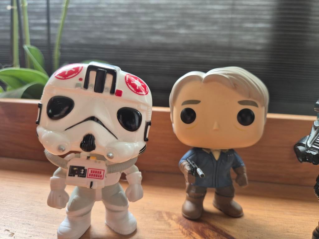 3x star wars funko pop han solo, at-at & death trooper, Ophalen of Verzenden