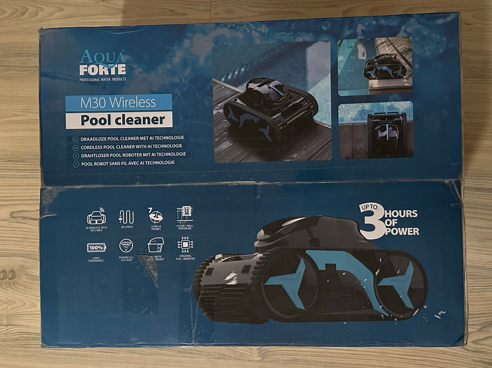Aqua Forte M30 Draadloze Zwembadreiniger - Nieuw, Ophalen of Verzenden, Nieuw, Overige typen