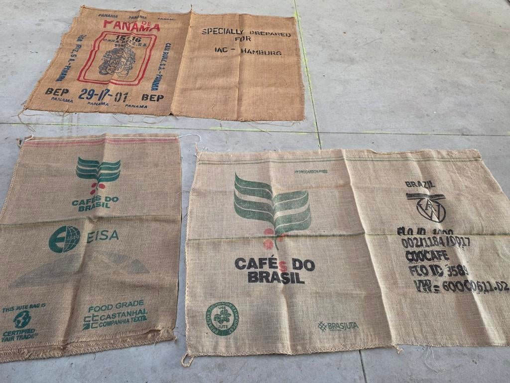 3 x jute zak, Ophalen of Verzenden