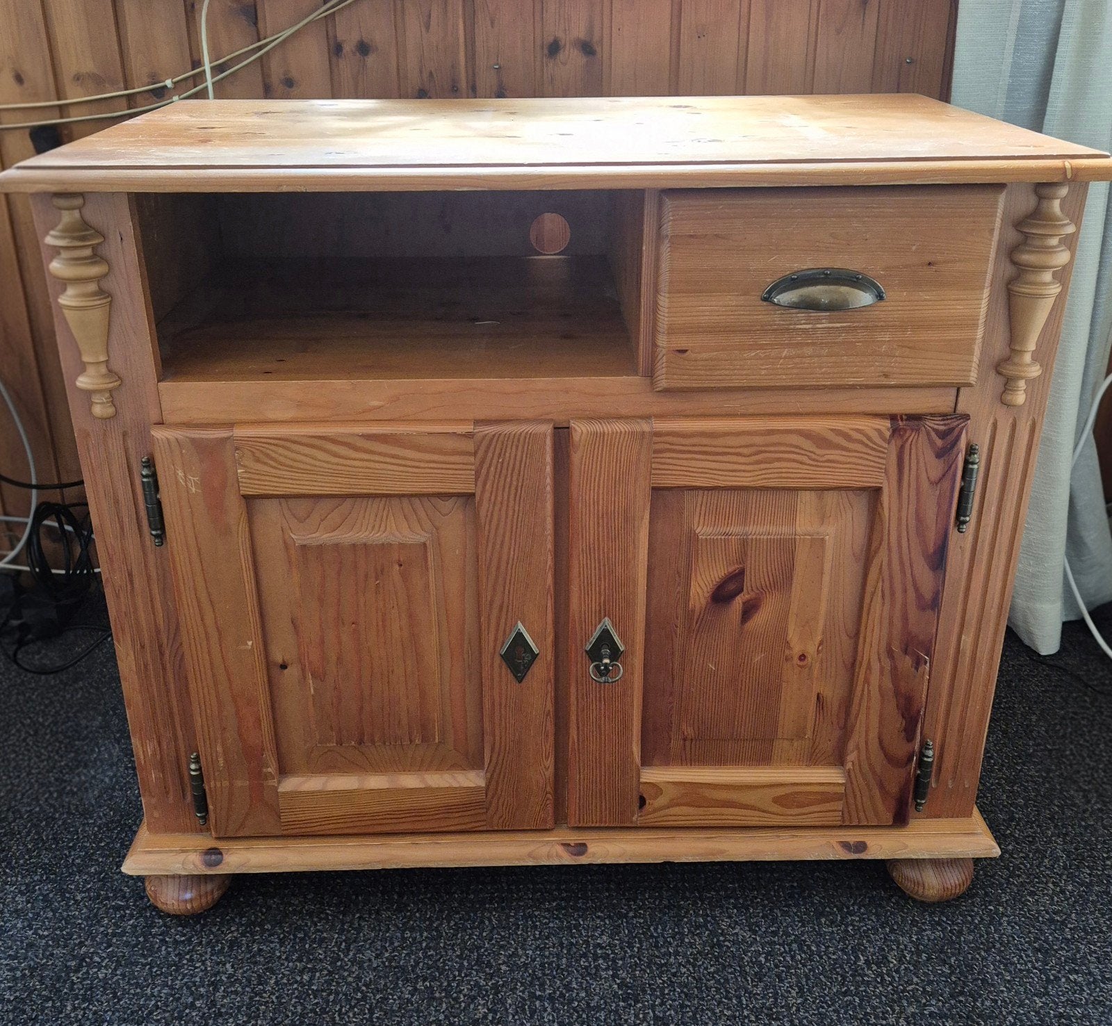 Grenen Tv meubel - 80x44x70 cm, Ophalen of Verzenden