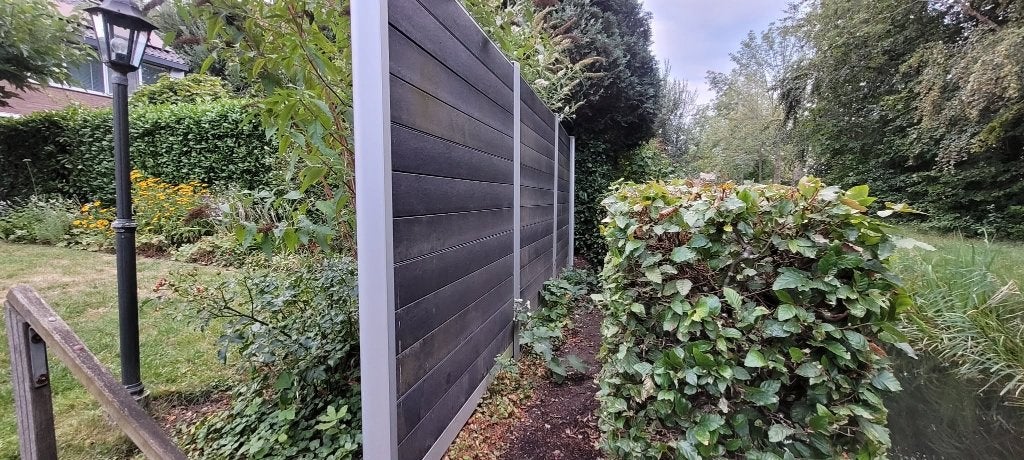 Govawall (merk govaplast) schutting / tuinschermen, Tuin en Terras, Schuttingen, Ophalen, Kunststof, 1 tot 2 meter, Zo goed als nieuw