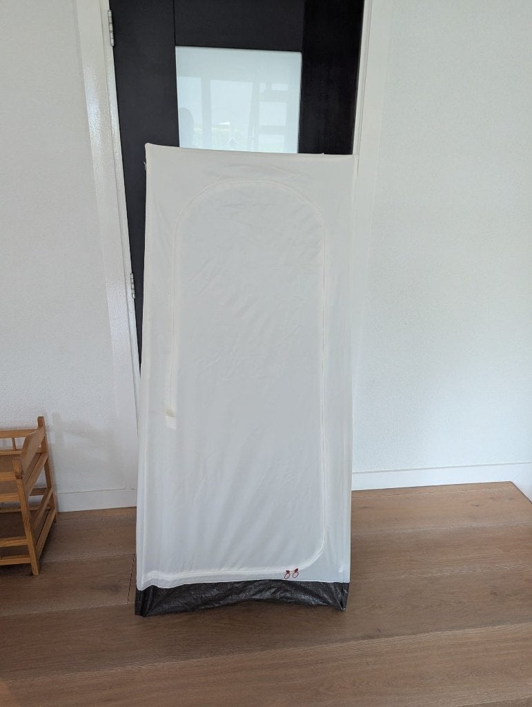 IKEA VUKU kledingkast wit, Ophalen, 50 tot 100 cm, Zo goed als nieuw, 150 tot 200 cm