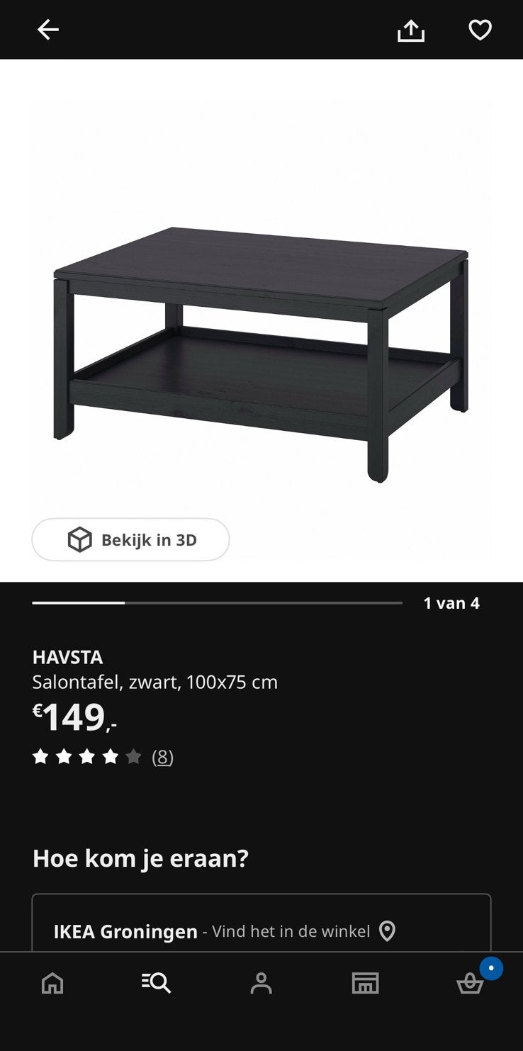Salon Tafel, Huis en Inrichting, Tafels | Salontafels, Ophalen, 100 tot 150 cm, 50 tot 75 cm, Eikenhout